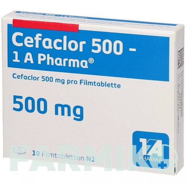 ЦЕФАКЛОР (CEFACLOR) 500 таблетки 10 шт - Цефаклор 1 A PHARMA