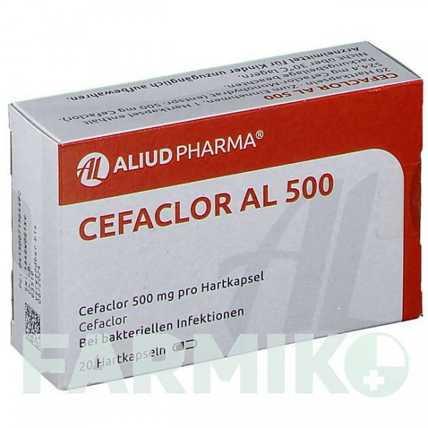 ЦЕФАКЛОР (CEFACLOR) 500 капсули 20 шт - Цефаклор ALIUD PHARMA