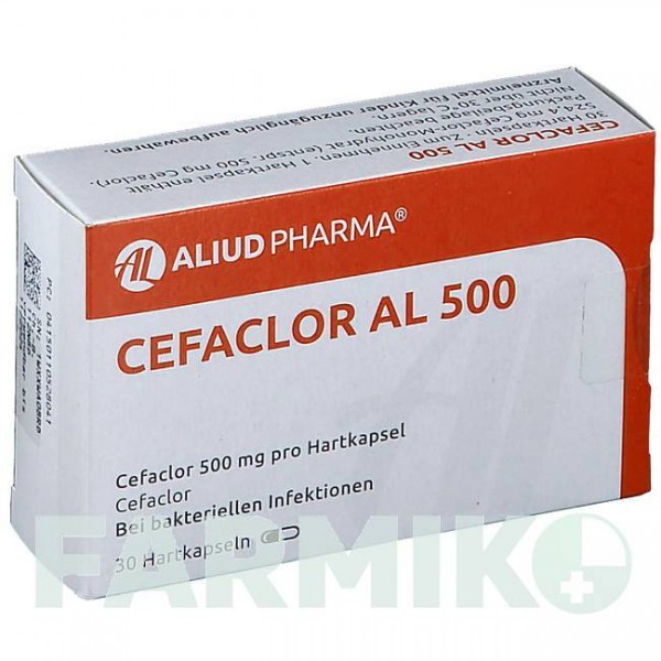 ЦЕФАКЛОР (CEFACLOR) 500 капсули 30 шт - Цефаклор ALIUD PHARMA