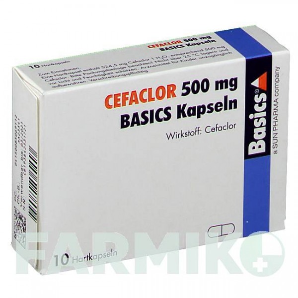 ЦЕФАКЛОР (CEFACLOR) 500 мг капсулы 10 шт - Цефаклор BASICS