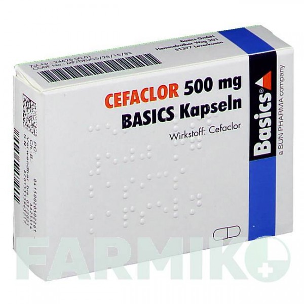 ЦЕФАКЛОР (CEFACLOR) 500 мг капсулы 15 шт - Цефаклор BASICS