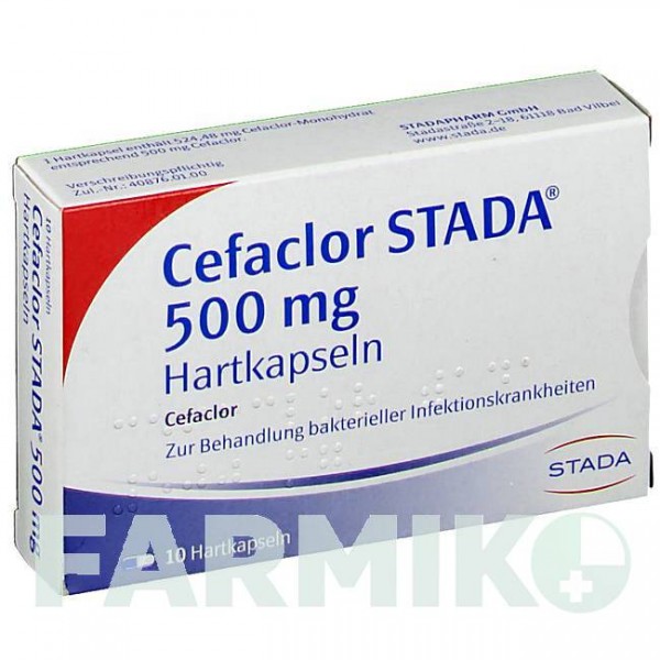 ЦЕФАКЛОР (CEFACLOR) 500 мг капсулы 10 шт - Цефаклор STADAPHARM
