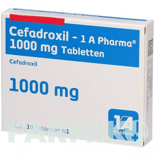 ЦЕФАДРОКСИЛ (CEFADROXIL) 1000 мг таблетки 10 шт - Цефадроксил 1 A PHARMA