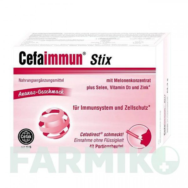 ЦЕФАИММУН (CEFAIMMUN) гранулы 42 шт - Активные вещества CEFAK