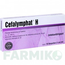 ЦЕФАЛІМФАТ (CEFALYMPHAT) ампули 10x1 мл - Активні речовини CEFAK