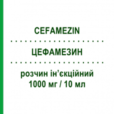 ЦЕФАМЕЗИН (CEFAMEZIN) 1000 мг/10 мл раствор инъекционный 1 шт - Цефазолин PFIZER