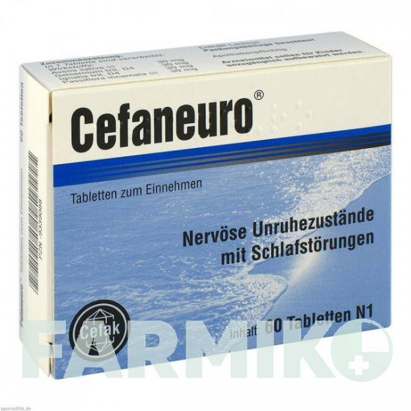 ЦЕФАНЕЙРО (CEFANEURO) таблетки 60 шт - Активні речовини CEFAK