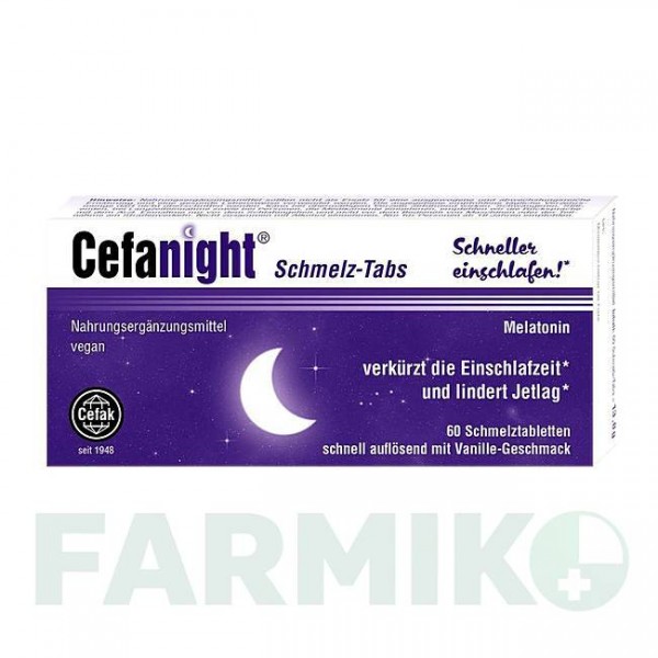 ЦЕФАНАЙТ (CEFANIGHT) таблетки 60 шт - Активні речовини CEFAK