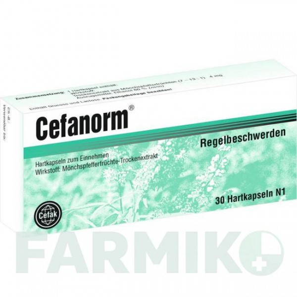 ЦЕФАНОРМ (CEFANORM) капсули 30 шт - Плоди цнотливого дерева CEFAK