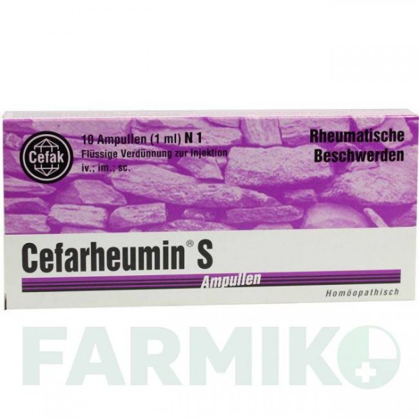 ЦЕФАРУМИН (CEFARHEUMIN) ампулы 10x1 мл - Активные вещества CEFAK