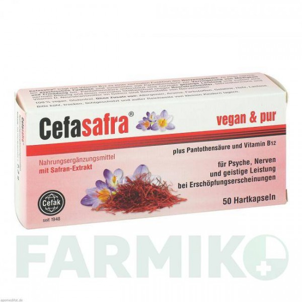 ЦЕФАСАФРА (CEFASAFRA) капсулы 50 шт - Активные вещества CEFAK