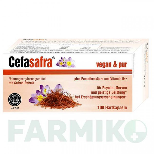 ЦЕФАСАФРА (CEFASAFRA) капсулы 100 шт - Активные вещества CEFAK