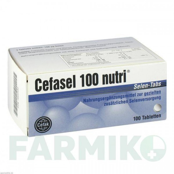 ЦЕФАСЕЛЬ (CEFASEL) 100 таблетки 100 шт - Селеніт натрію CEFAK