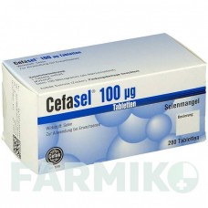 ЦЕФАСЕЛЬ (CEFASEL) 100 мкг таблетки 200 шт - Селенит натрия CEFAK
