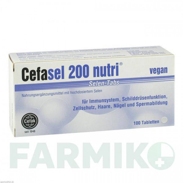 ЦЕФАСЕЛЬ (CEFASEL) 200 таблетки 100 шт - Селеніт натрію CEFAK