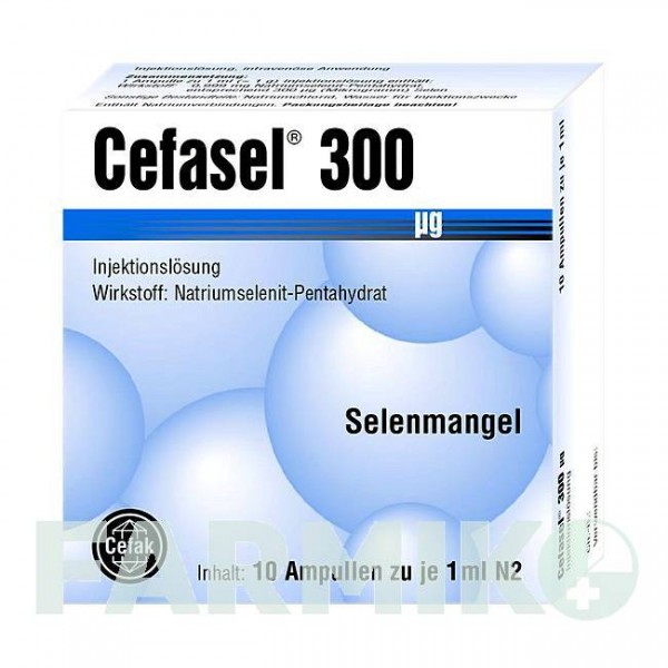 ЦЕФАСЕЛЬ (CEFASEL) 300 мкг раствор 10x1 мл - Селенит натрия CEFAK