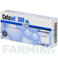 ЦЕФАСЕЛЬ (CEFASEL) 300 мкг таблетки 60 шт - Селенит натрия CEFAK