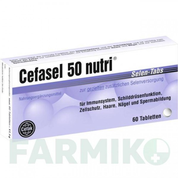 ЦЕФАСЕЛЬ (CEFASEL) 50 таблетки 60 шт - Селеніт натрію CEFAK