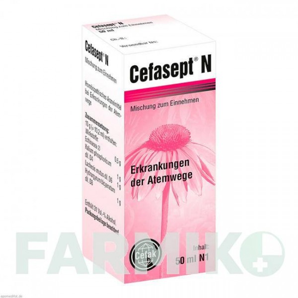 ЦЕФАСЕПТ (CEFASEPT) капли 50 мл - Активные вещества CEFAK