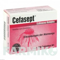 ЦЕФАСЕПТ (CEFASEPT) таблетки 100 шт - Активные вещества CEFAK
