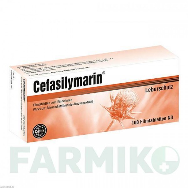 ЦЕФАСИЛИМАРИН (CEFASILYMARIN) таблетки 100 шт - Плоды расторопши пятнистой CEFAK