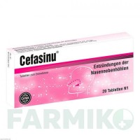 ЦЕФАСИНУ (CEFASINU) таблетки 20 шт - Активные вещества CEFAK