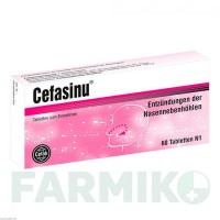 ЦЕФАСИНУ (CEFASINU) таблетки 60 шт - Активные вещества CEFAK