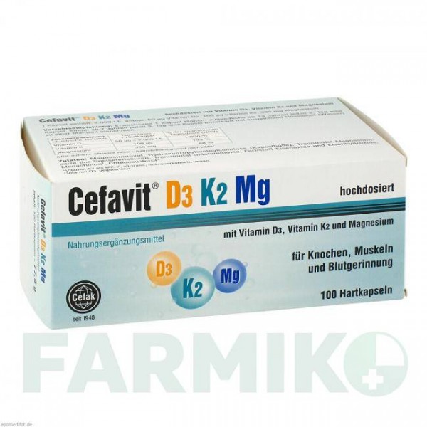 ЦЕФАВИТ (CEFAVIT) 2000 МЕ капсулы 100 шт - Активные вещества CEFAK