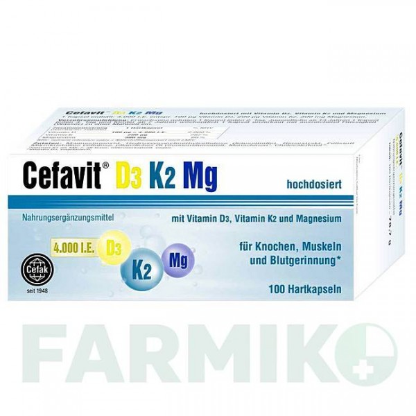 ЦЕФАВІТ (CEFAVIT) 4000 МО капсули 100 шт - Активні речовини CEFAK