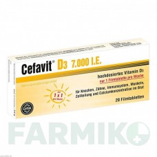 ЦЕФАВИТ (CEFAVIT) 7000 МЕ таблетки 20 шт - Активные вещества CEFAK