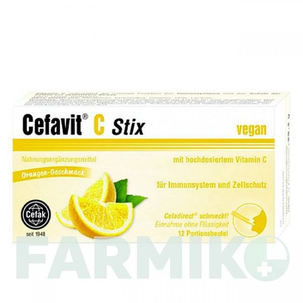 ЦЕФАВИТ (CEFAVIT) гранулы 12 шт - Активные вещества CEFAK