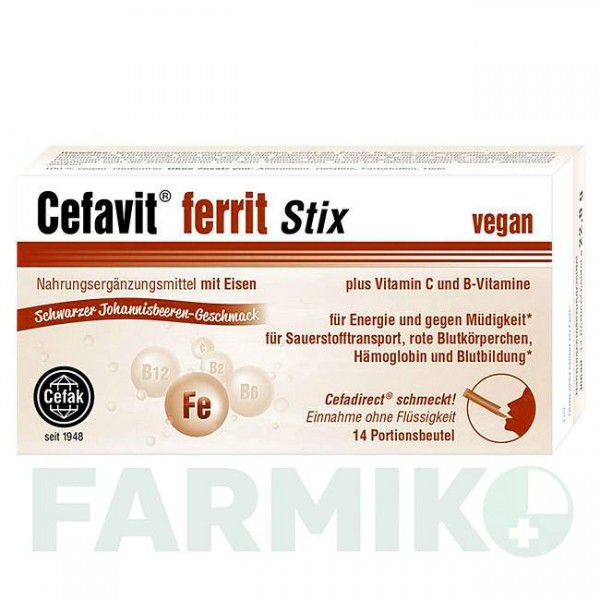 ЦЕФАВИТ (CEFAVIT) гранулы 14 шт - Активные вещества CEFAK