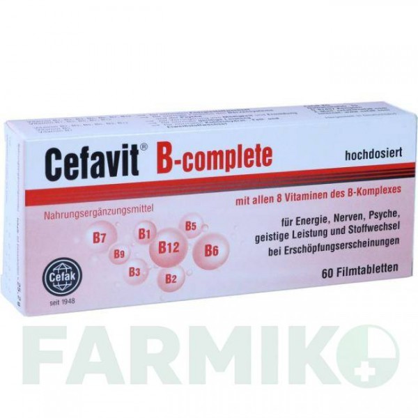 ЦЕФАВИТ (CEFAVIT) таблетки 60 шт - Активные вещества CEFAK