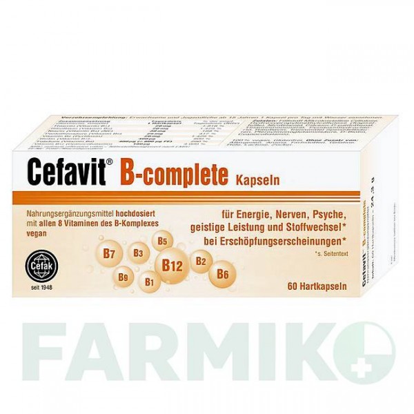 ЦЕФАВИТ (CEFAVIT) капсулы 60 шт - Активные вещества CEFAK
