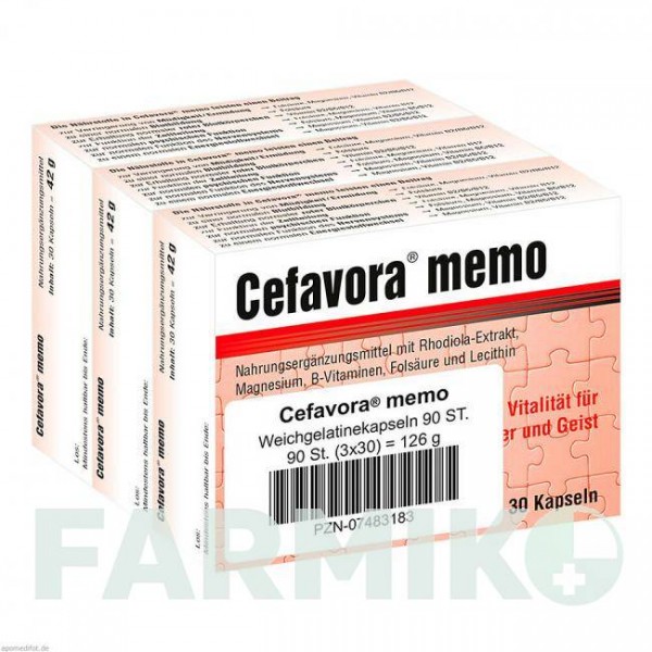 ЦЕФАВОРА (CEFAVORA) капсулы 90 шт - Активные вещества CEFAK