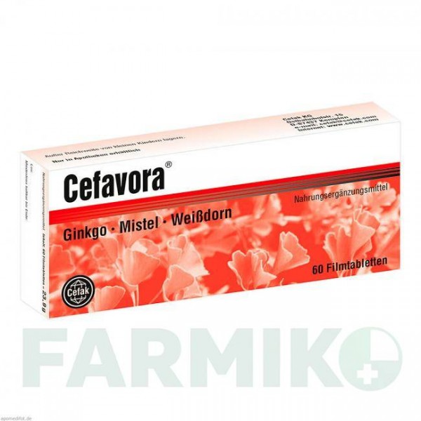 ЦЕФАВОРА (CEFAVORA) таблетки 60 шт - Активные вещества CEFAK