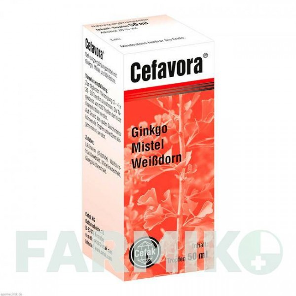 ЦЕФАВОРА (CEFAVORA) капли 50 мл - Активные вещества CEFAK