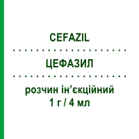 ЦЕФАЗИЛ (CEFAZIL) 1 г/4 мл раствор инъекционный 1 шт - Цефазолин ITALFARMACO