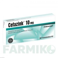 ЦЕФАЦИНК (CEFAZINK) 10 мг таблетки 60 шт - Цинка глюконат CEFAK