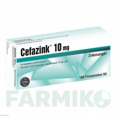 ЦЕФАЦИНК (CEFAZINK) 10 мг таблетки 100 шт - Цинка глюконат CEFAK
