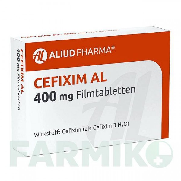 ЦЕФІКСИМ (CEFIXIM) 400 мг таблетки 7 шт - Цефіксим ALIUD PHARMA