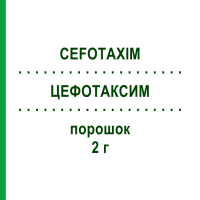 ЦЕФОТАКСИМ (CEFOTAXIM) 2 г порошок 10x10 мл - Цефотаксим FRESENIUS