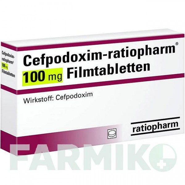 ЦЕФПОДОКСИМ (CEFPODOXIM) 100 мг таблетки 10 шт - Цефподоксим RATIOPHARM