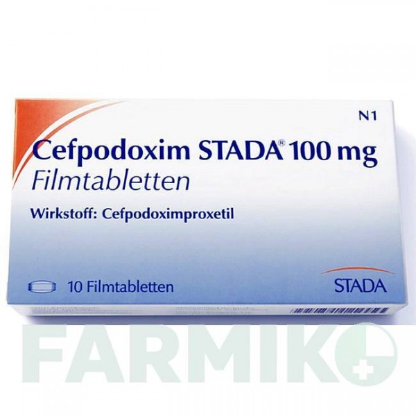 ЦЕФПОДОКСИМ (CEFPODOXIM) 100 мг таблетки 10 шт - Цефподоксим STADAPHARM