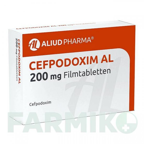 ЦЕФПОДОКСИМ (CEFPODOXIM) 200 мг таблетки 20 шт - Цефподоксим ALIUD PHARMA