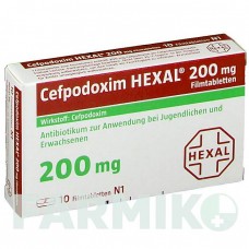 ЦЕФПОДОКСИМ (CEFPODOXIM) 200 мг таблетки 10 шт - Цефподоксим HEXAL