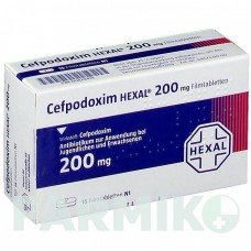 ЦЕФПОДОКСИМ (CEFPODOXIM) 200 мг таблетки 15 шт - Цефподоксим HEXAL