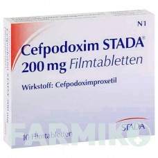 ЦЕФПОДОКСИМ (CEFPODOXIM) 200 мг таблетки 10 шт - Цефподоксим STADAPHARM