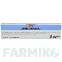ЦЕФТРИАКСОН (CEFTRIAXON) 2,0 г порошок 7x50 мл - Цефтриаксон FRESENIUS