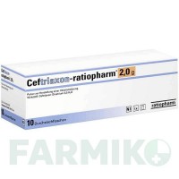 ЦЕФТРИАКСОН (CEFTRIAXON) 2,0 г порошок 10 шт - Цефтриаксон RATIOPHARM